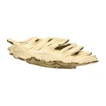 Home Decorators Collection Gold Ceramic Decorative Leaf Tray thumbnail 6
