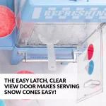 Nostalgia Vintage 160 oz. Snow Cone Maker in Blue with Reusable Cones and Ice Scoop thumbnail 5