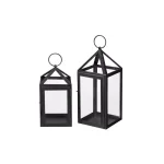 Home Decorators Collection Black Metal Candle Lanterns, Set of 2 thumbnail 6