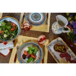 Euro Ceramica Duomo 16.75 in. Rectangular Stoneware Appetizer Platter thumbnail 5