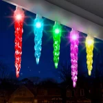 LightShow 12-Light LED Multi-Color Color-Changing Icicle Light Set thumbnail 7
