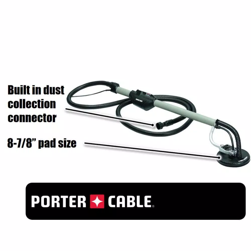 Porter-Cable 4.7 Amp Corded Drywall Sander with 8-7/8 in. Sanding Pad and 13 ft. Dust Collection Hose
