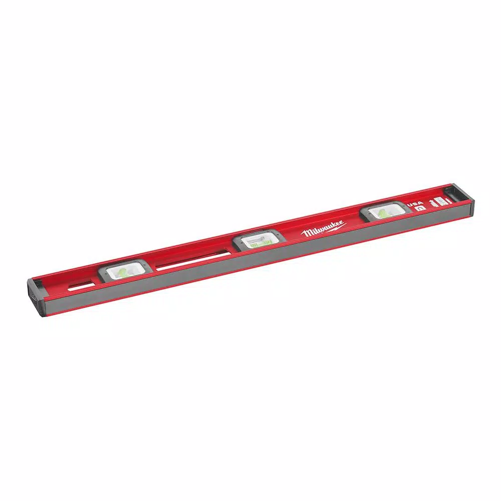 Milwaukee 24 in. Magnetic I-Beam Level, Aluminum Frame