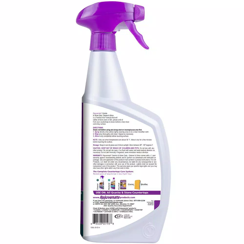 Rejuvenate Granite and Stone Daily Countertop Cleaner and Shine, 32 oz.