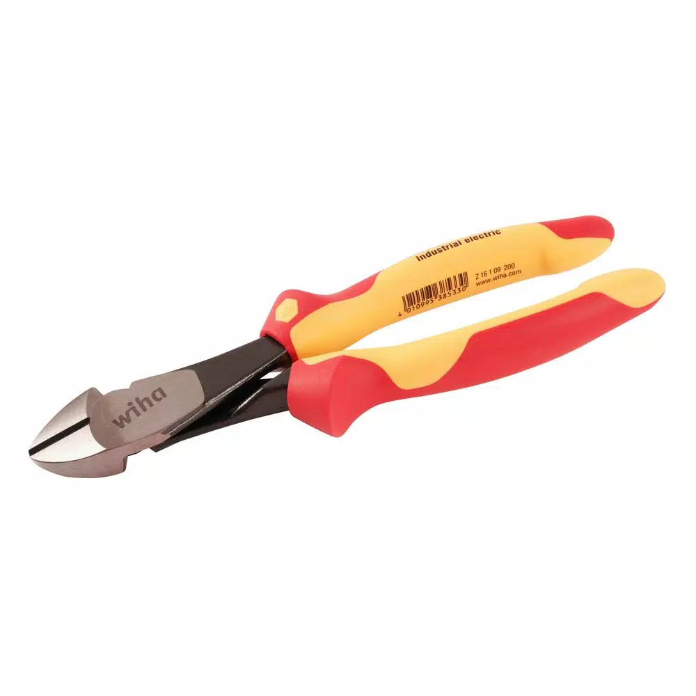 Wiha 8 in. Insulated High Leverage Diagonal Cutters, 1000V VDE Certified