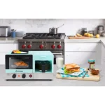Americana 3-in-1 Breakfast Center - 2-Slice Toaster Oven, 4-Cup Coffee Maker & Griddle, Blue thumbnail 5