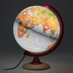 Waypoint Geographic Circus Explorer 10 in. Illuminated Desktop Globe for Kids with Beech Wood Base thumbnail 2
