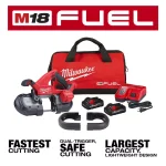 Milwaukee M18 FUEL 18V Compact Dual-Trigger Brushless Cordless Band Saw Kit with Two 3.0 Ah Batteries thumbnail 4
