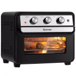 Costway 23 Qt. Black Air Fryer Oven with Rotisserie, 6-in-1 Convection Toaster Oven, 1700W thumbnail 1