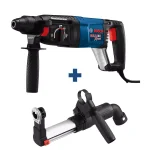 Bosch Bulldog Extreme 8 Amp SDS-Plus Corded Rotary Hammer Drill with HDC100 Dust Attachment thumbnail 1