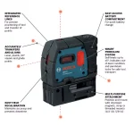Bosch Factory Reconditioned 5 Point Alignment Laser Level - Red thumbnail 2