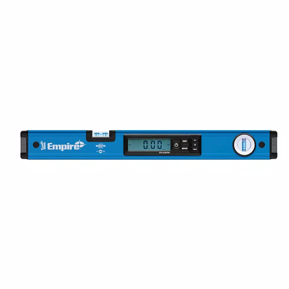 Empire True Blue 24 in. Digital Box Level, 8 in. Magnetic Torpedo Level, and 7 in. Rafter Square Kit