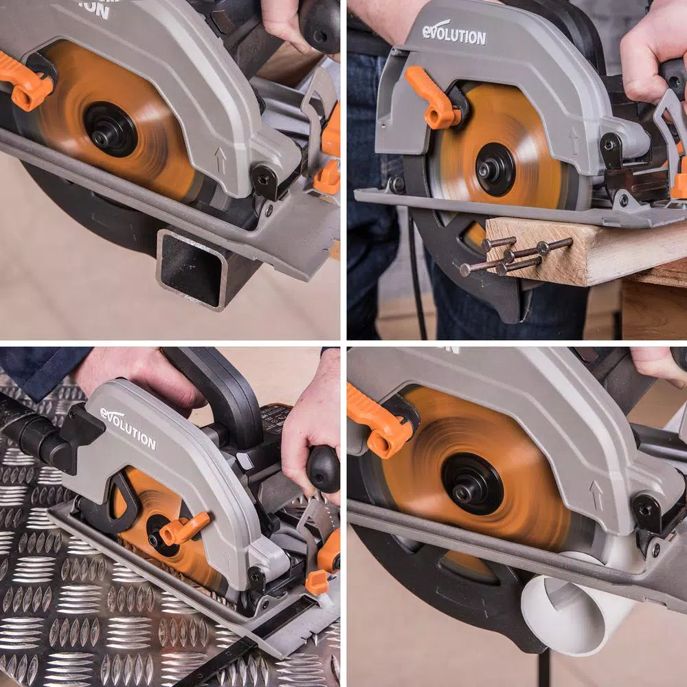 Evolution Power Tools Evolution RAGEBLADE 7-1/4 in. 20-Teeth Multi-Material Carbide Circular and Chop Saw Blade