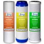 iSpring 10 in. x 2.5 in. Standard Replacement Filter Set for Reverse Osmosis Systems, 3-Pack thumbnail 1