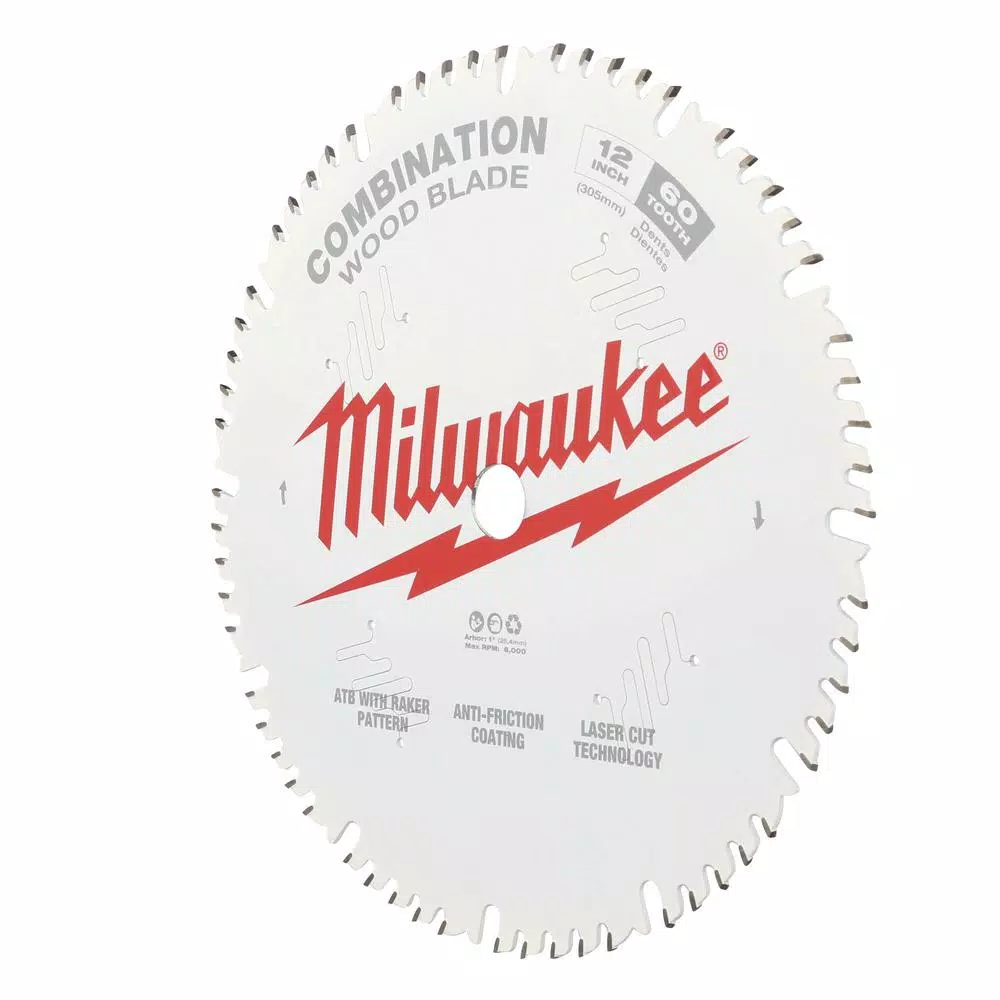 Milwaukee 12 in. 60-Tooth Combination Circular Saw Blade