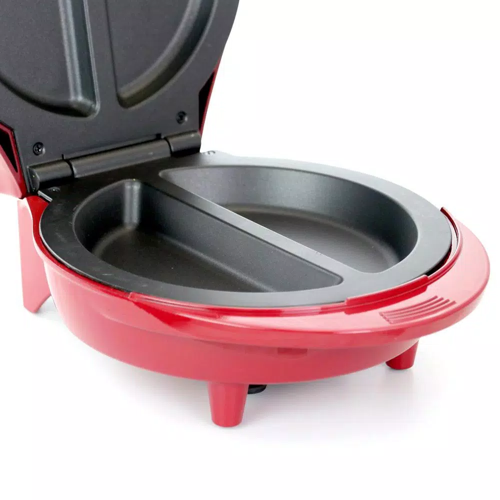Better Chef 4-Egg Electric Double Red Omelet Maker Egg Cooker