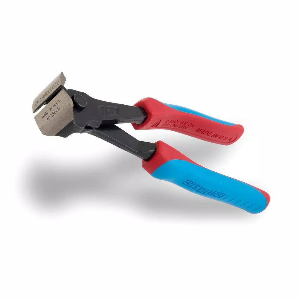 Channellock 8-1/2 in. End Cutting Pliers with CODE BLUE Comfort Grip