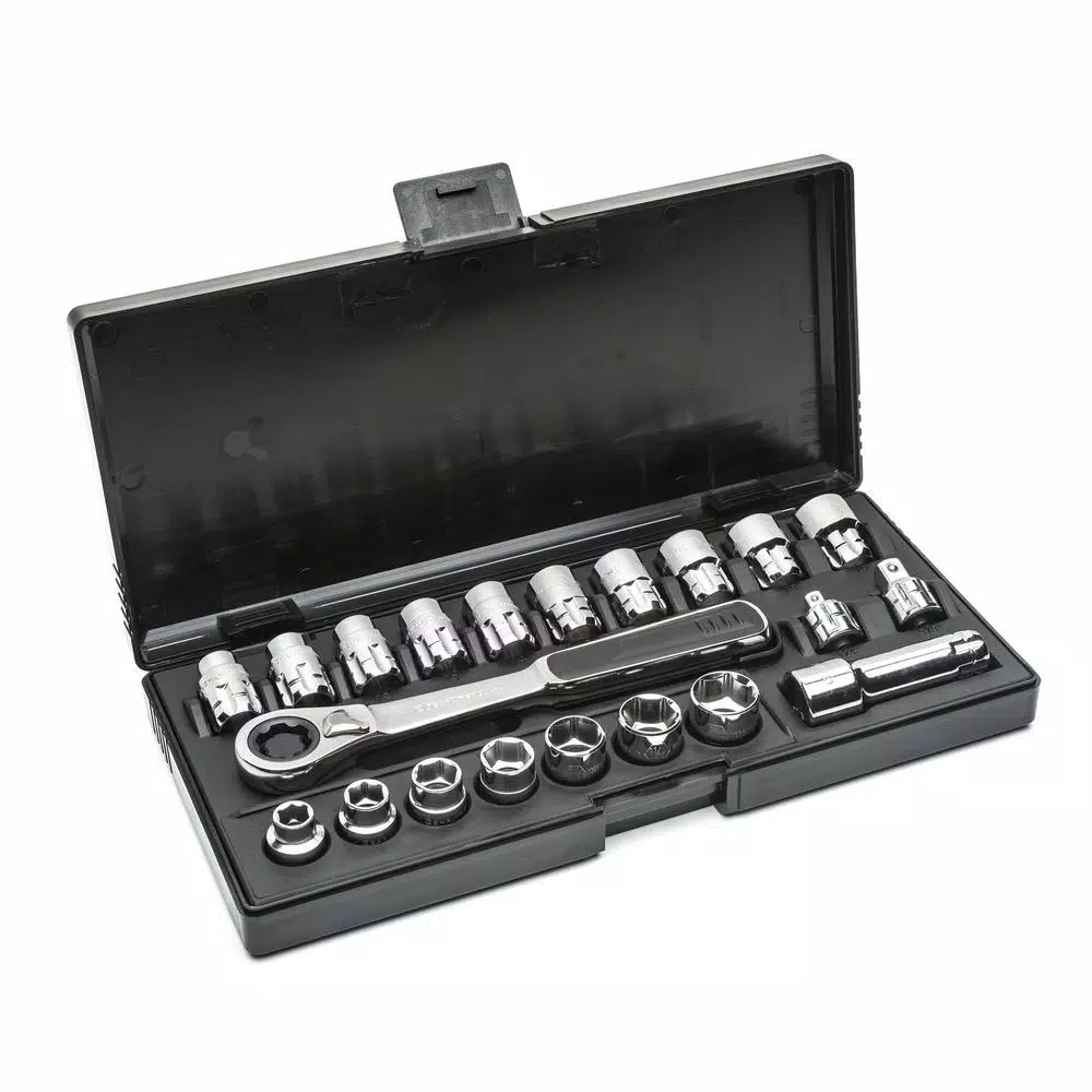 GearWrench 21-Piece 3/8 in. Drive Vortex Gear Ratchet and Socket Set