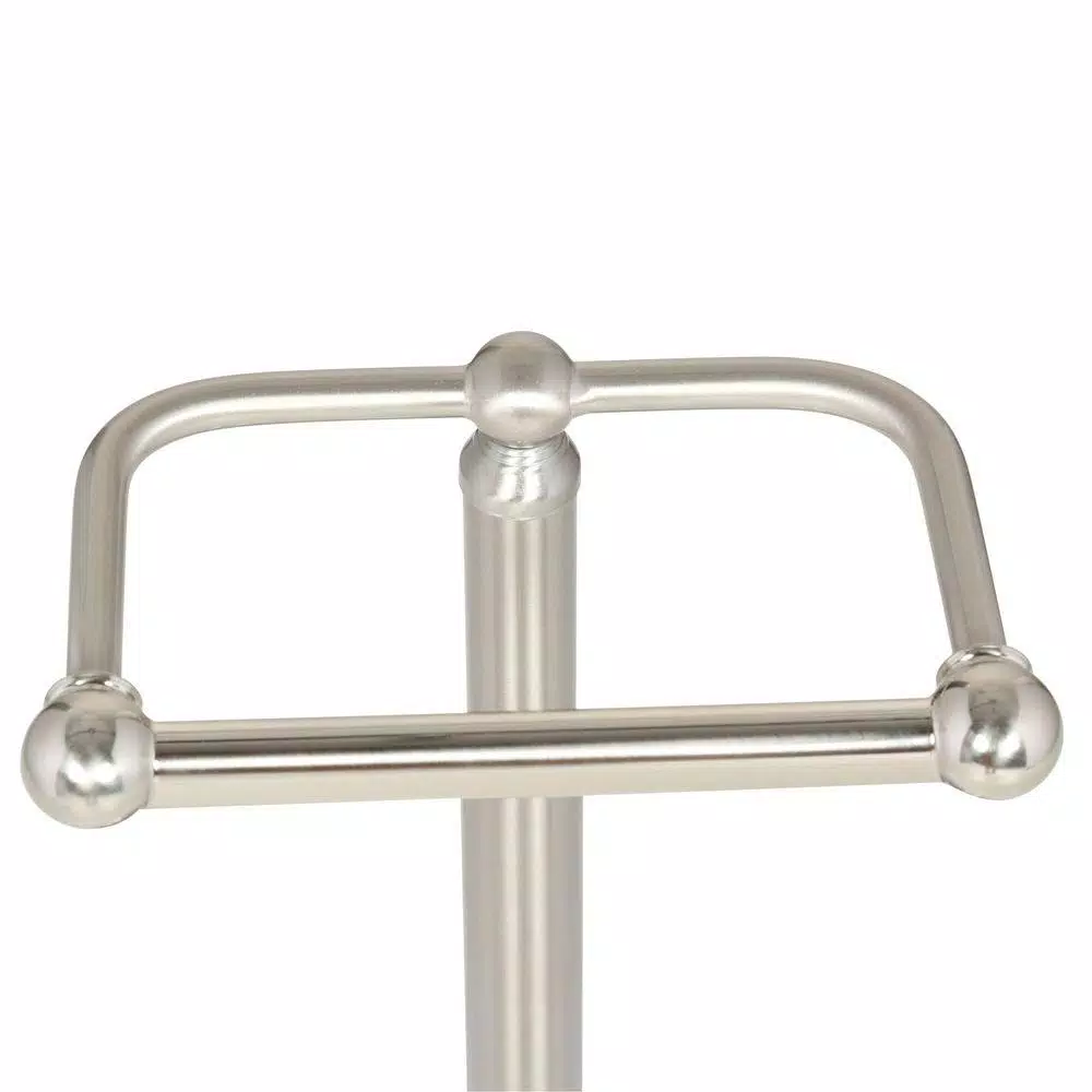 Delta Greenwich Telescoping Pivoting Freestanding Toilet Paper Holder, SpotShield Brushed Nickel