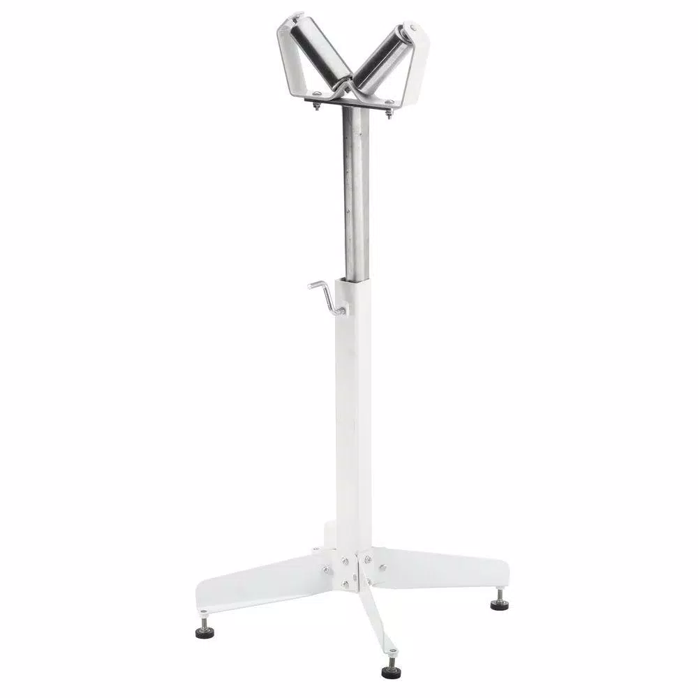 HTC Heavy Duty Adjustable V-Roller Pipe Stand, 500 lb. Capacity, 26.5-43.5 in.