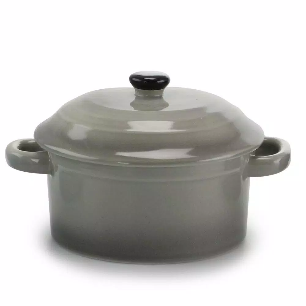 Crock-Pot Pembury 3-Piece Ceramic Casserole Dish Set with Lids, 9.6 oz, Assorted Colors