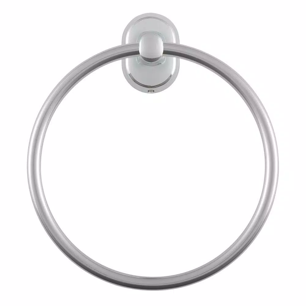 Glacier Bay Treyburn Chrome Hand Towel Ring - Stainless Steel Wall Mount