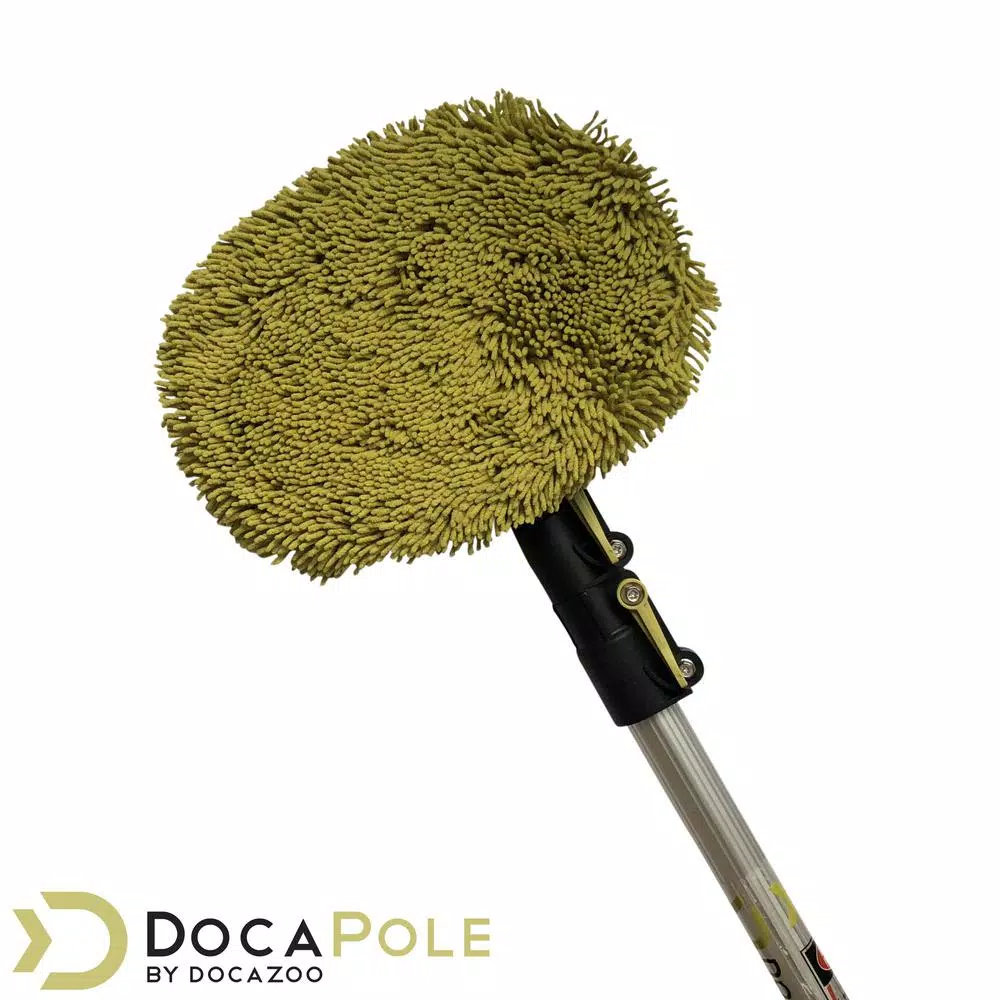 DocaPole 12 ft. Telescopic Extension Pole with Microfiber Chenille Wall Duster and Cleaning Head