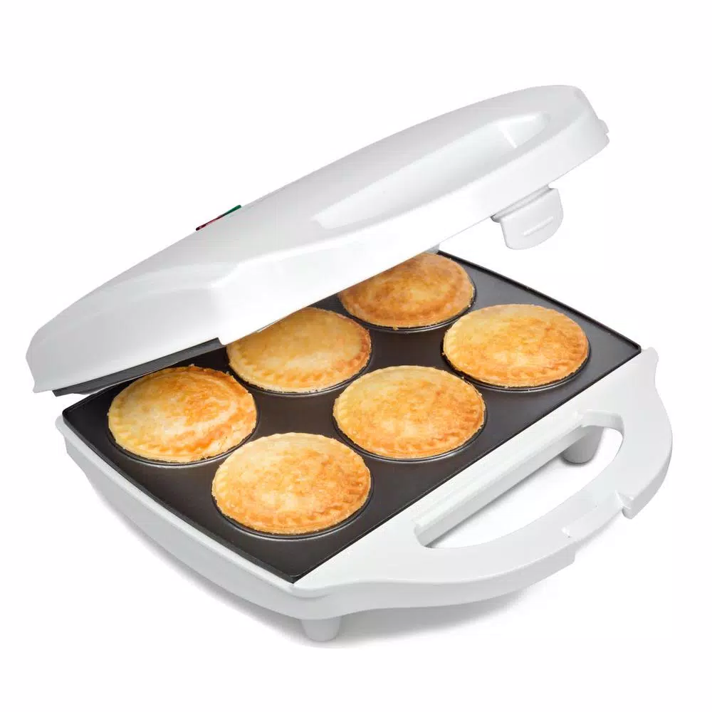 CucinaPro 980W Mini Pie and Quiche Baker, Non-Stick Electric Dessert Specialty Appliance, White