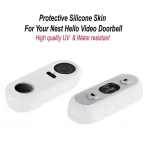 Wasserstein White Protective Silicone Skin for Google Nest Hello Video Doorbell thumbnail 2