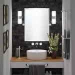 Gatco Latitude II 20.75 in. Towel Center Bar, Matte Black thumbnail 3