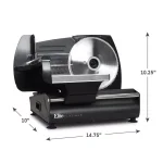 Elite Classic Electric Food Slicer, 7.5 in. Stainless Steel Blade, 180W thumbnail 1