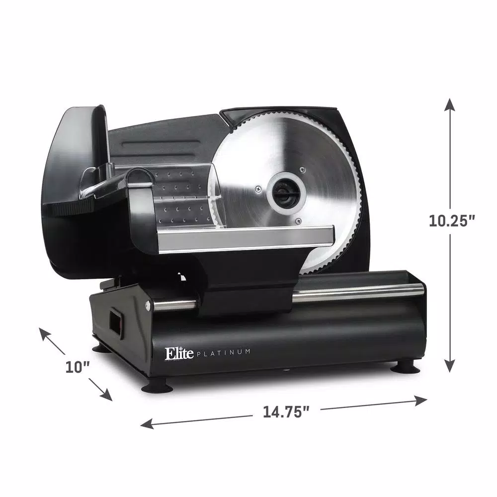 Elite Classic Electric Food Slicer, 7.5 in. Stainless Steel Blade, 180W