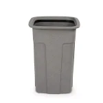 Toter Slimline 35 Gallon Graystone Rectangular Trash Can thumbnail 2