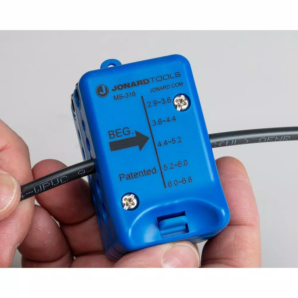 Jonard Tools MS-316 Mid Span Slitter and Ringer for Fiber Optic Cables (2.9 mm - 6.8 mm)