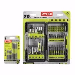 RYOBI 78-Piece Impact Rated Driving Bit Set with Modular Case and Bonus 8-Piece Bit Set thumbnail 1