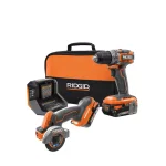RIDGID 18V SubCompact Brushless Drill/Driver and 3 in. Multi-Material Saw Combo Kit with (2) 2.0 Ah Batteries thumbnail 1
