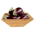 Classic Cuisine 11 in. Square Bamboo Salad Bowl Set with Two Utensils thumbnail 5