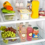 Kitchen Details 2 Pack Large Refrigerator Storage Bins, Clear BPA-Free Plastic Organizers thumbnail 6