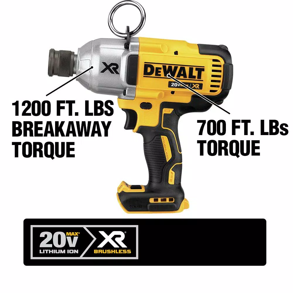 DEWALT 20V MAX XR Brushless 7/16 in. High Torque Impact Wrench with Quick Release Chuck (Tool-Only)