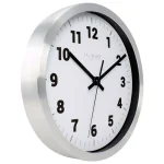 La Crosse Technology 10 in. Silver Metal Analog Wall Clock with White Dial and Glass Lens thumbnail 3