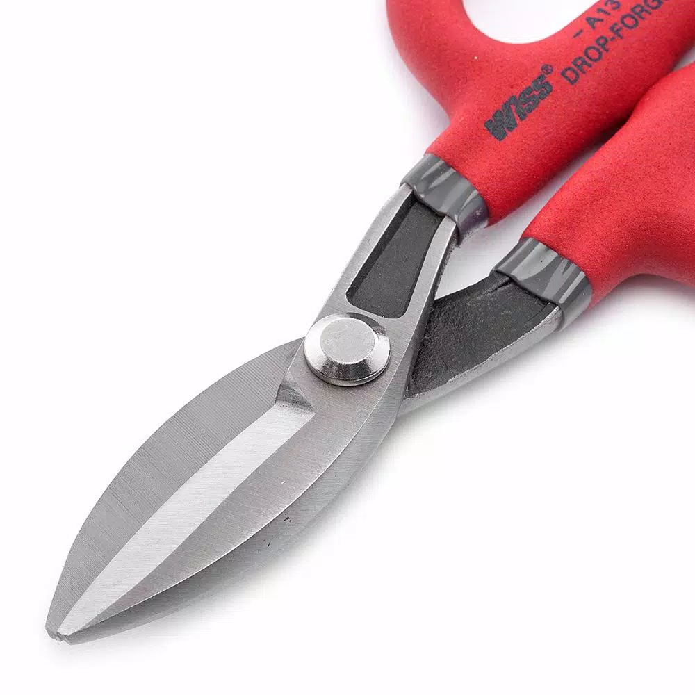 Wiss Crescent Wiss 7 in. Straight-Cut Tin Snips with Cushion-Grip