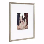 Kate and Laurel Adlynn Silver Picture Frame Set, Set of 3, Fits 8x10 in. with Mat or 16x20 in. without Mat thumbnail 3