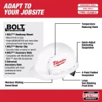 Milwaukee 475 Lumens LED Rechargeable Hard Hat Headlamp with BOLT White Type 1 Class C Vented Hard Hat thumbnail 3