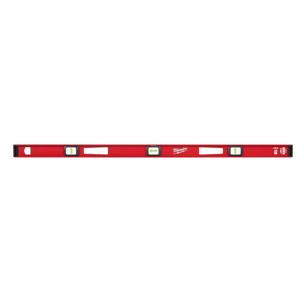Milwaukee 48 in. Magnetic I-Beam Level, Aluminum Frame with Pitch Vial