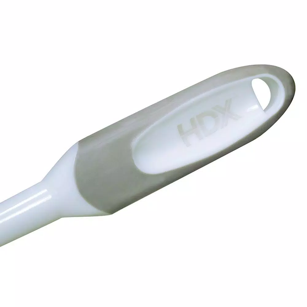 HDX Toilet Bowl Brush and Holder Set with Microban Antimicrobial Protection, White/Gray