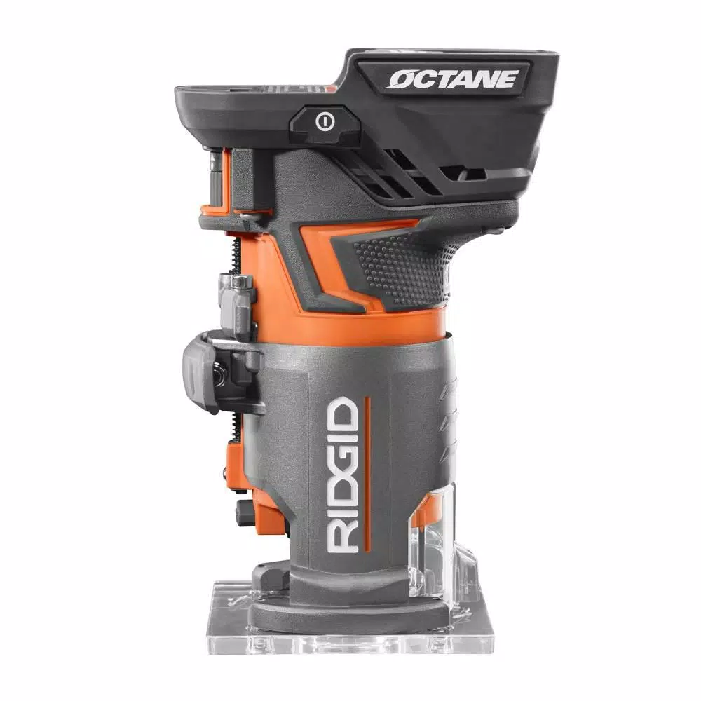 RIDGID 18V OCTANE Brushless Compact Fixed Base Router Kit with 2.0 Ah Battery and Charger