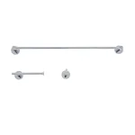 Italia Venezia 3-Piece Polished Chrome Bathroom Accessory Set thumbnail 1