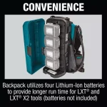 Makita 18V LXT and LXT X2 Portable Backpack Power Supply thumbnail 10