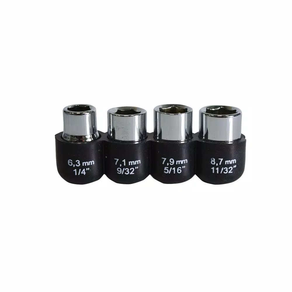 Best Value 25-Piece 1/4 in. and 3/8 in. Drive Socket Set with Ratchet, Extensions and Organizers
