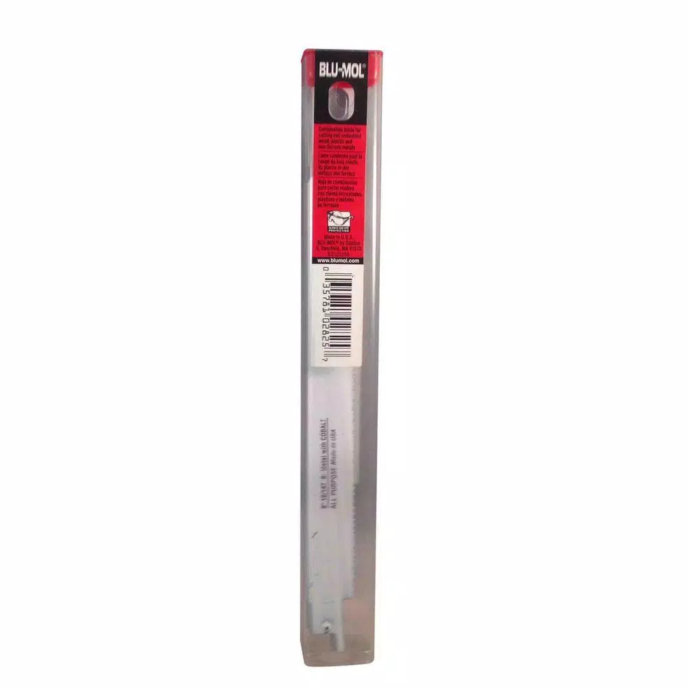 BLU-MOL 8 in. Bi-Metal All-Purpose Reciprocating Saw Blade, 10/14 TPI, 3/4 in. Width (5-Pack)